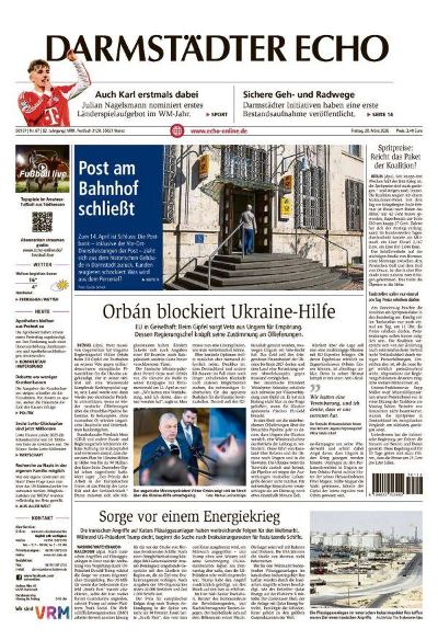 Darmstädter Echo 2026-03-20