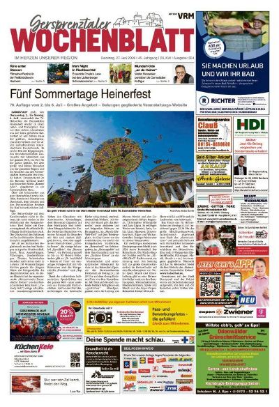 Gersprenztal Wochenblatt 2026-06-27