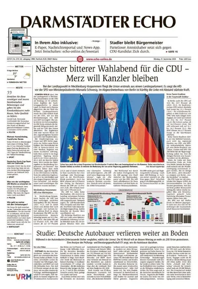 Darmstädter Echo 2026-09-21