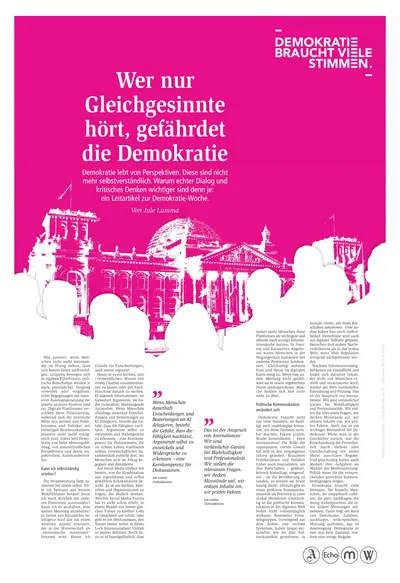 Demokratie braucht viele Stimmen 2026-09-23