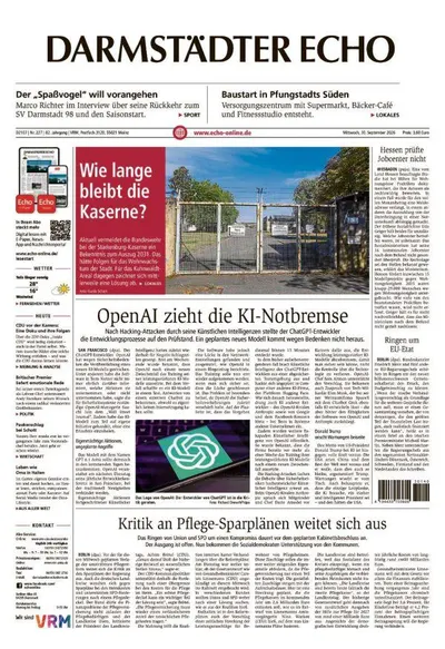 Darmstädter Echo 2026-09-30