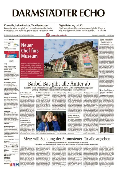 Darmstädter Echo 2026-10-13