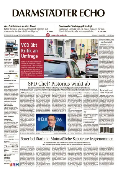 Darmstädter Echo 2026-10-14