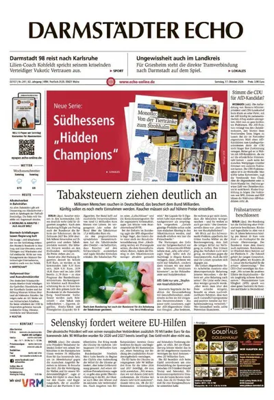 Darmstädter Echo 2026-10-17